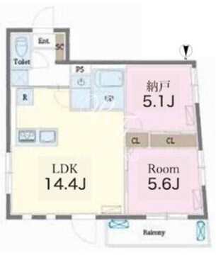 グランピーク早稲田 303 間取り図