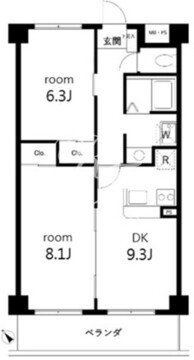 サンセゾンＩ 114 間取り図