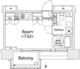 カスタリア戸越 608 間取り図