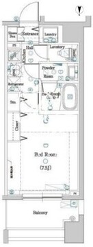 ディップス神楽坂 1005 間取り図