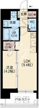 スプランディッド南千住ＤＵＥ 202 間取り図