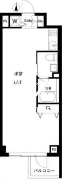 JMFレジデンス世田谷三宿 402 間取り図