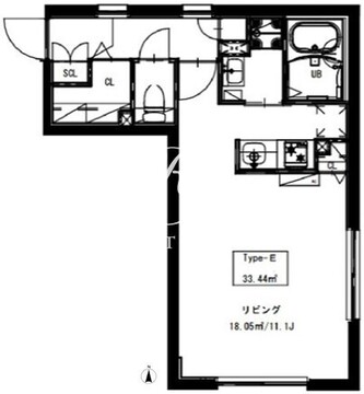 ルオーレ東品川 305 間取り図