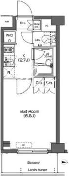 プラウドフラット学芸大学 404 間取り図