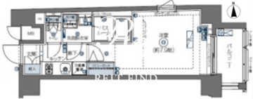 ズーム四谷左門町 303 間取り図