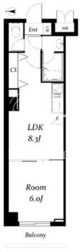 クラス四谷 307 間取り図