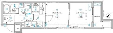 ラフィスタ本蓮沼2 104 間取り図