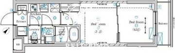 ラフィスタ本蓮沼2 405 間取り図