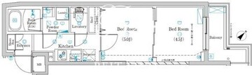 ラフィスタ本蓮沼2 207 間取り図