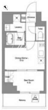 クラリティア駒込 202 間取り図