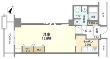 トルナーレ日本橋浜町 4111 間取り図