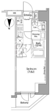 ザ・パークハビオ木場 616 間取り図