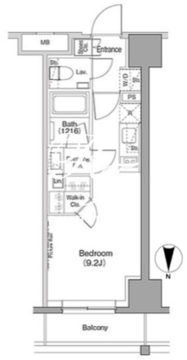 ザ・パークハビオ木場 714 間取り図