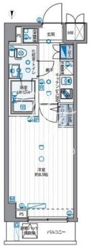 パティーナ住吉 410 間取り図