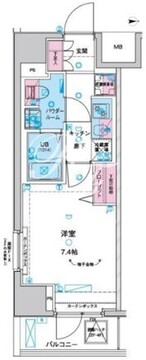 ジェノヴィア東日暮里グリーンヴェール 203 間取り図