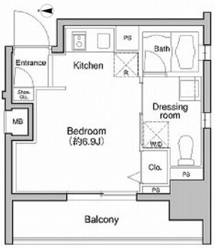 プラウドフラット大塚 904 間取り図