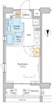 プラウドフラット中野 333 間取り図