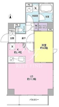 ファインクレーネ秋葉原 602 間取り図