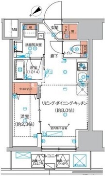 巣鴨山手インサイドレジデンス 102 間取り図