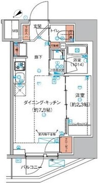 ハーモニーレジデンス巣鴨山手インサイド 104 間取り図