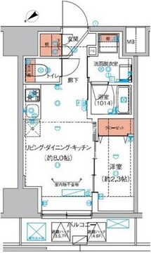 ハーモニーレジデンス巣鴨山手インサイド 203 間取り図