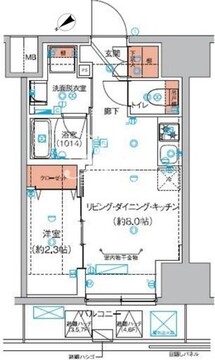 巣鴨山手インサイドレジデンス 202 間取り図