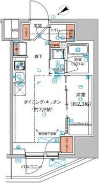 巣鴨山手インサイドレジデンス 404 間取り図