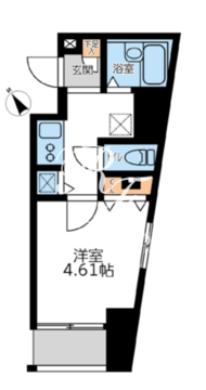 フォレシティ六本木 406 間取り図