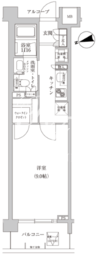 コンフォリア目黒青葉台 226 間取り図