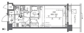 ズーム中野 207 間取り図