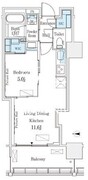 ロイヤルパークス品川 517 間取り図