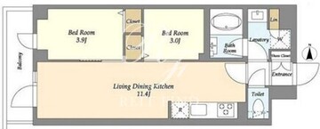 ドゥーエ南砂町2 203 間取り図