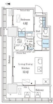 ロイヤルパークス品川 519 間取り図