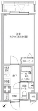 ルミード飯田橋 302 間取り図