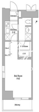 エスティメゾン東新宿 207 間取り図