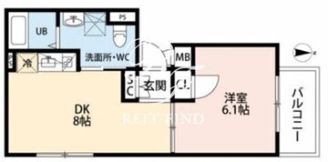 エフプレスト入谷 202 間取り図