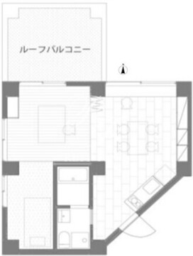 三組坂flat 8fA 間取り図