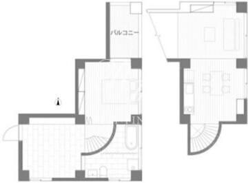 三組坂flat 9fB 間取り図