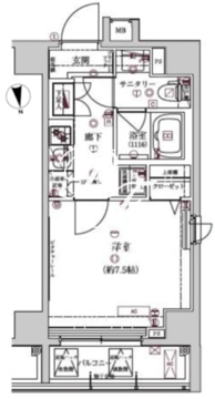 アルテシモモーレ 101 間取り図