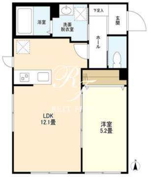 ウェルスクエアイズム蒲田 101 間取り図