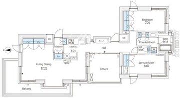 番町會所 102 間取り図