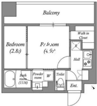 ACPレジデンス西巣鴨 607 間取り図