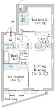 デュークハウス目黒 303 間取り図