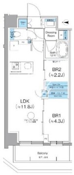 クレヴィアリグゼ西馬込 101 間取り図