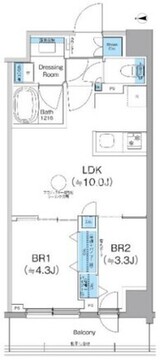 クレヴィアリグゼ西馬込 205 間取り図