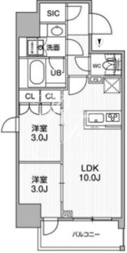 nido蒲田 201 間取り図