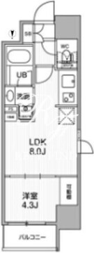 nido蒲田 404 間取り図