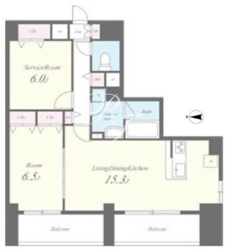 福信館 307 間取り図