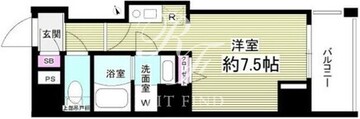 グランツ門前仲町 401 間取り図