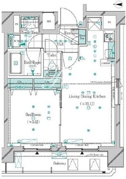 ガリシア錦糸町パークサイド 1004 間取り図